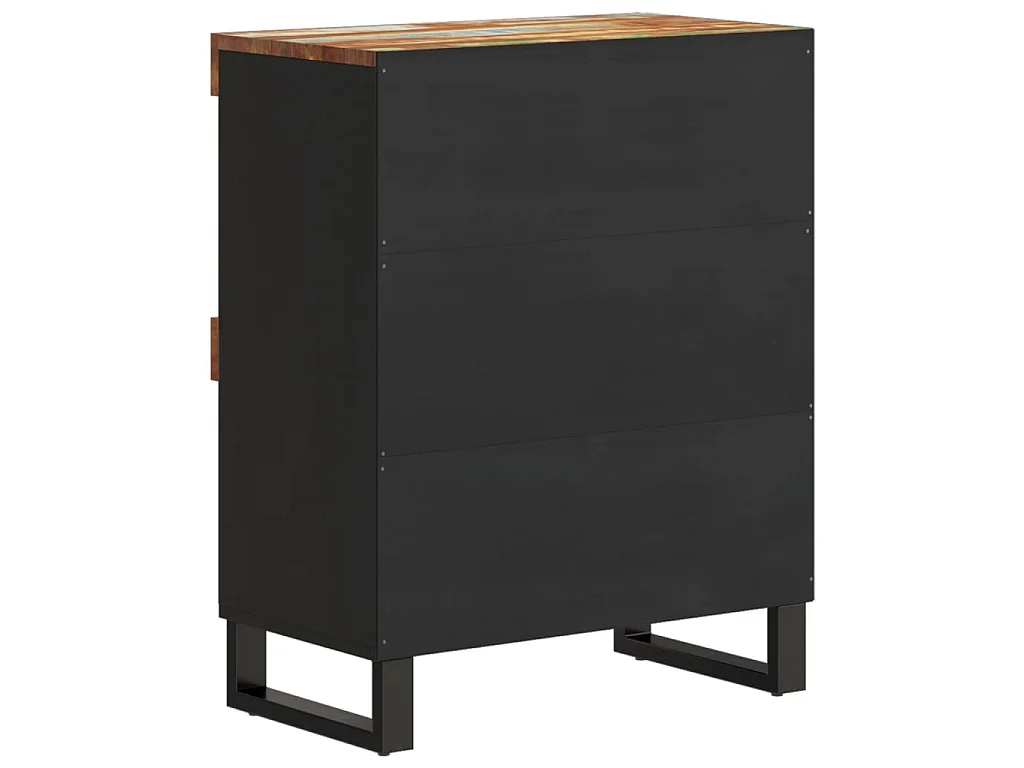 Armoire latérale 60x33x75 cm bois massif de récupération
