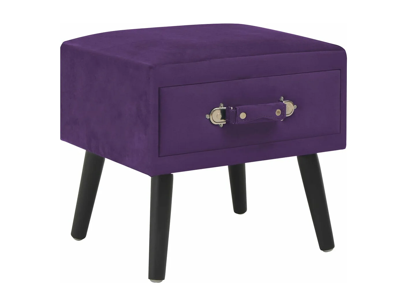 Tables de chevet 2 pcs Violet foncé 40x35x40 cm Velours