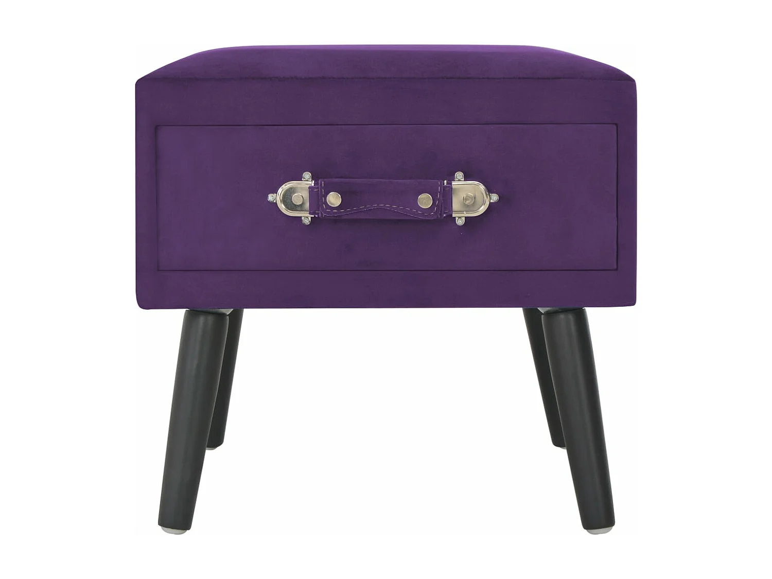 Tables de chevet 2 pcs Violet foncé 40x35x40 cm Velours