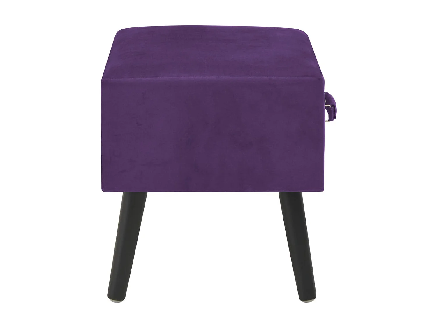 Tables de chevet 2 pcs Violet foncé 40x35x40 cm Velours