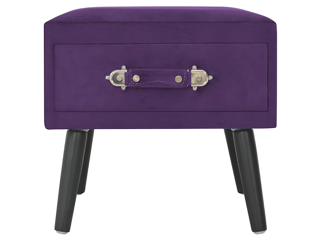Nachttische 2 Stk. Dunkelviolett 40 x 35 x 40 cm Samt