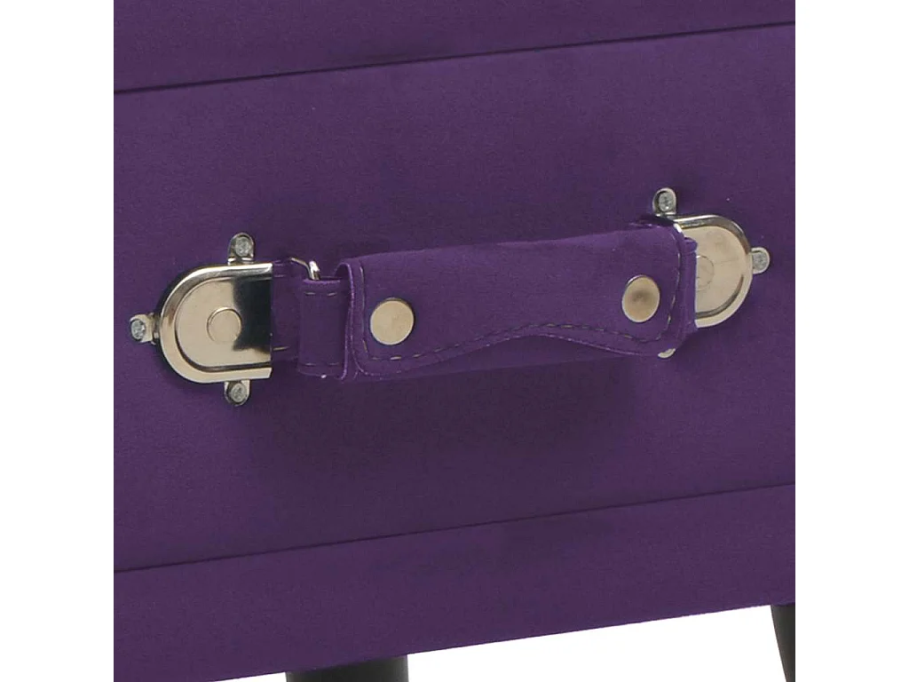 Nachttische 2 Stk. Dunkelviolett 40 x 35 x 40 cm Samt