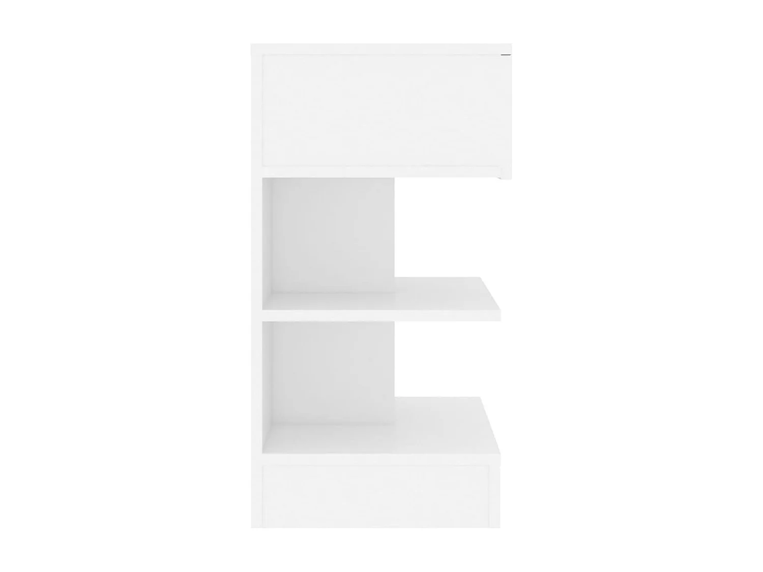Table de chevet Blanc 40x35x65 cm Bois d’ingénierie