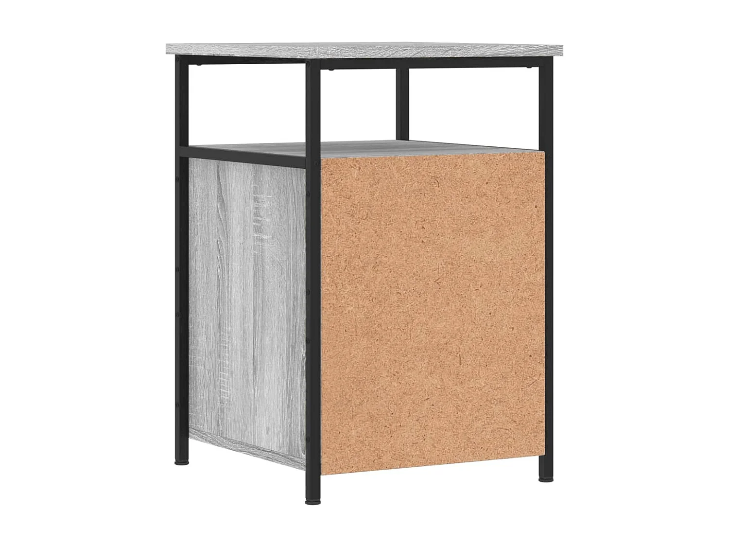 Table de chevet sonoma gris 40x42x60 cm bois d'ingénierie