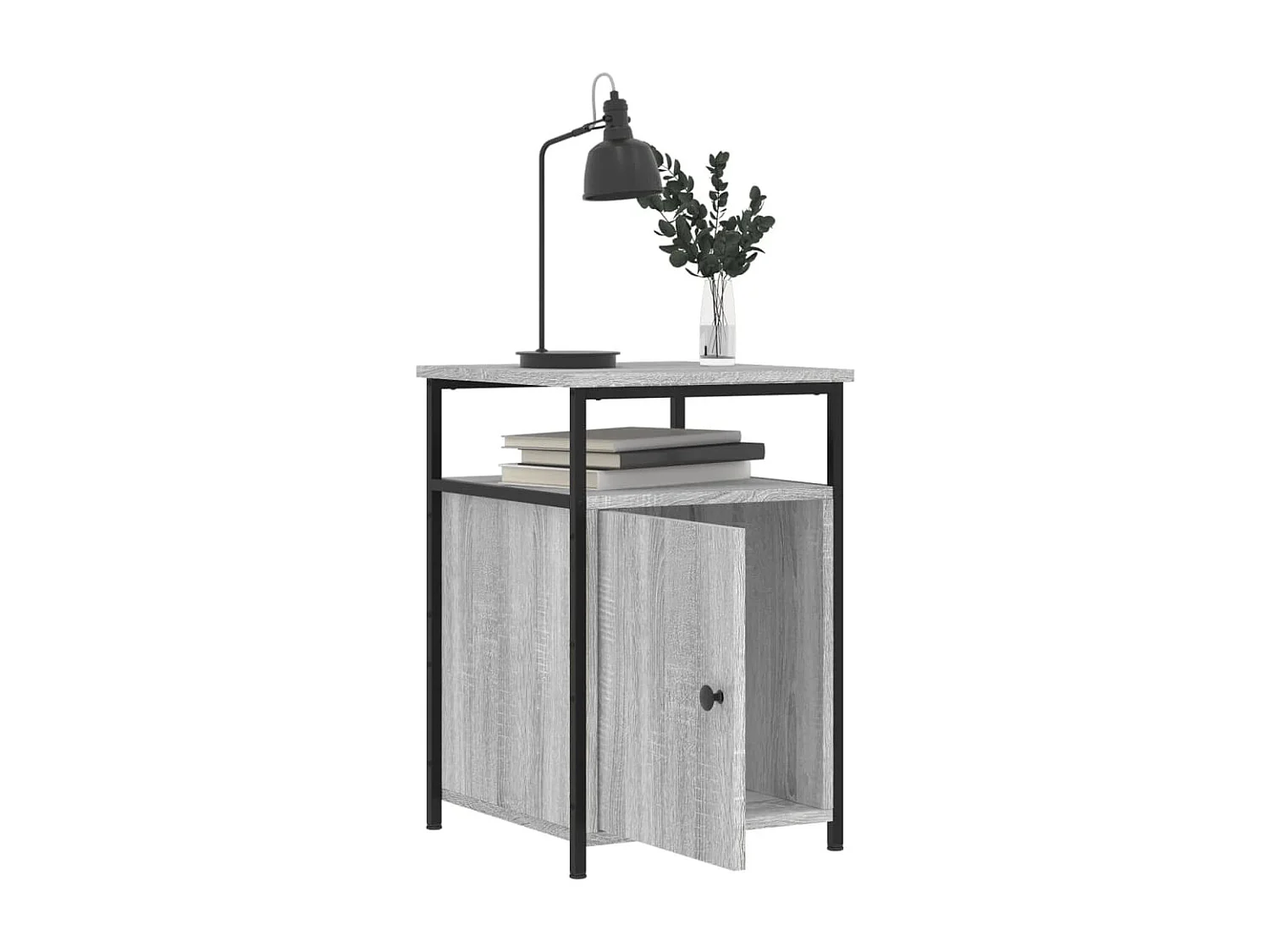 Nachttisch Grau Sonoma 40x42x60 cm Holzwerkstoff