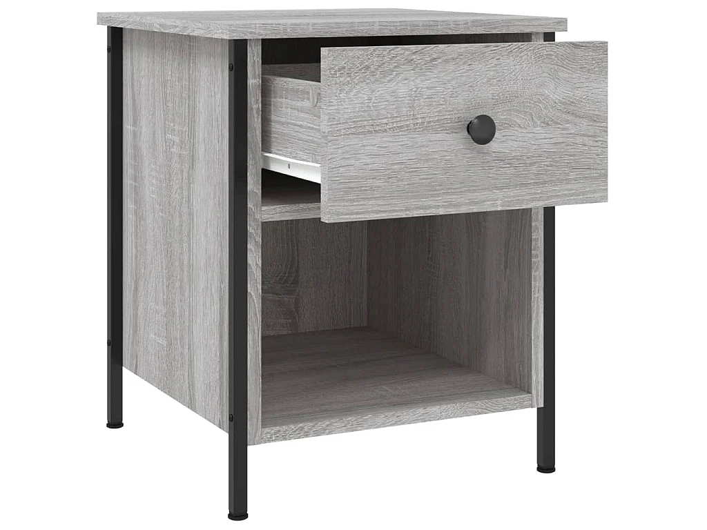 Nachttisch Grau Sonoma-Eiche 40x42x50 cm Holzwerkstoff