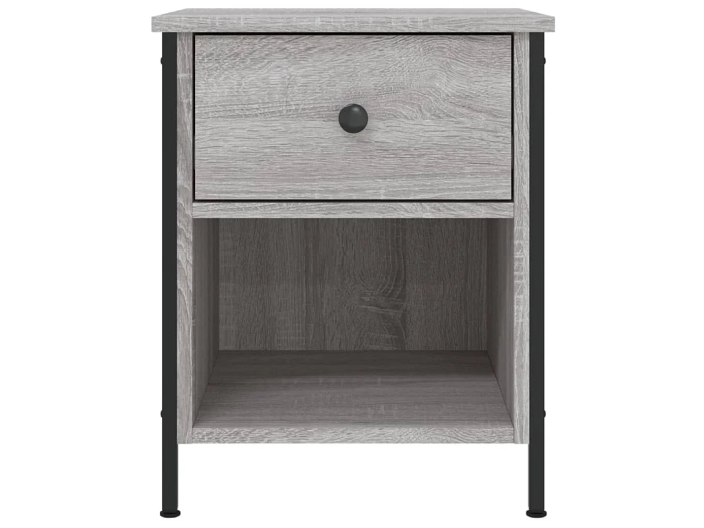 Nachttisch Grau Sonoma-Eiche 40x42x50 cm Holzwerkstoff