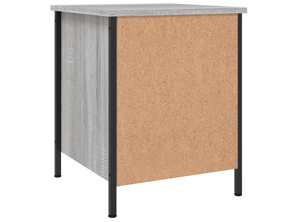 Nachttisch Grau Sonoma-Eiche 40x42x50 cm Holzwerkstoff