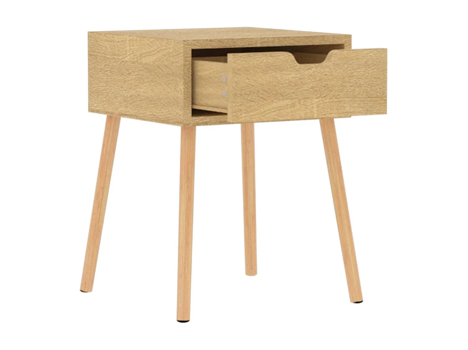 Mesita de noche madera de ingeniería roble Sonoma 40x40x56 cm