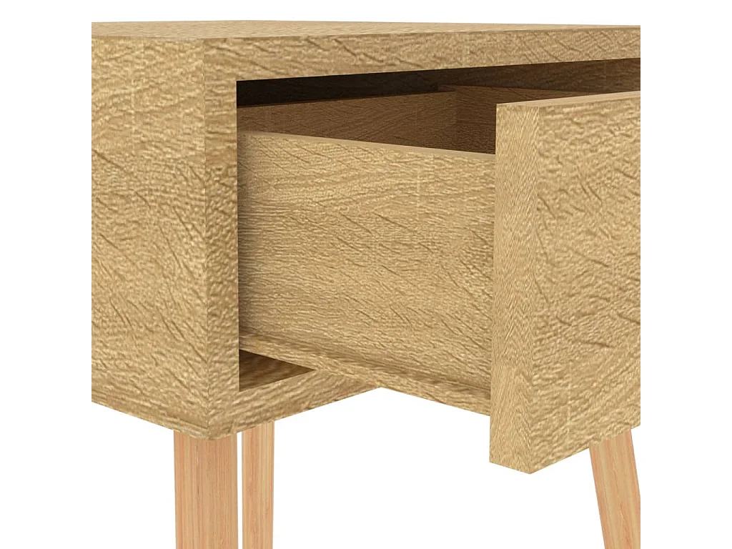 Mesita de noche madera de ingeniería roble Sonoma 40x40x56 cm