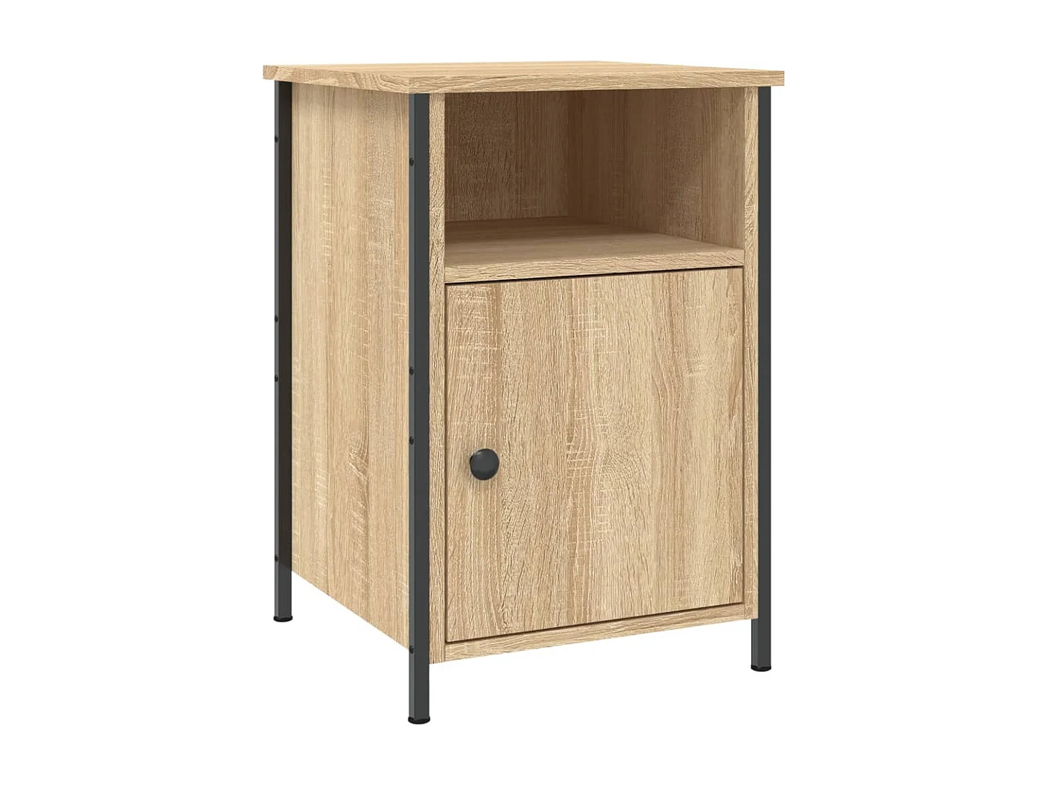 Nachtkastje 40x42x60 cm bewerkt hout sonoma eikenkleurig