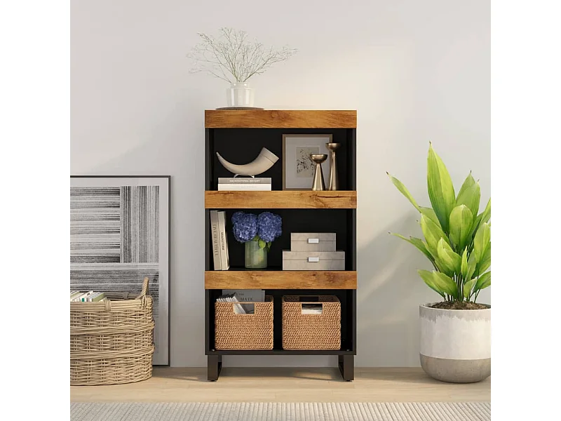 Armoire latérale 60x33x107 cm bois massif de manguier