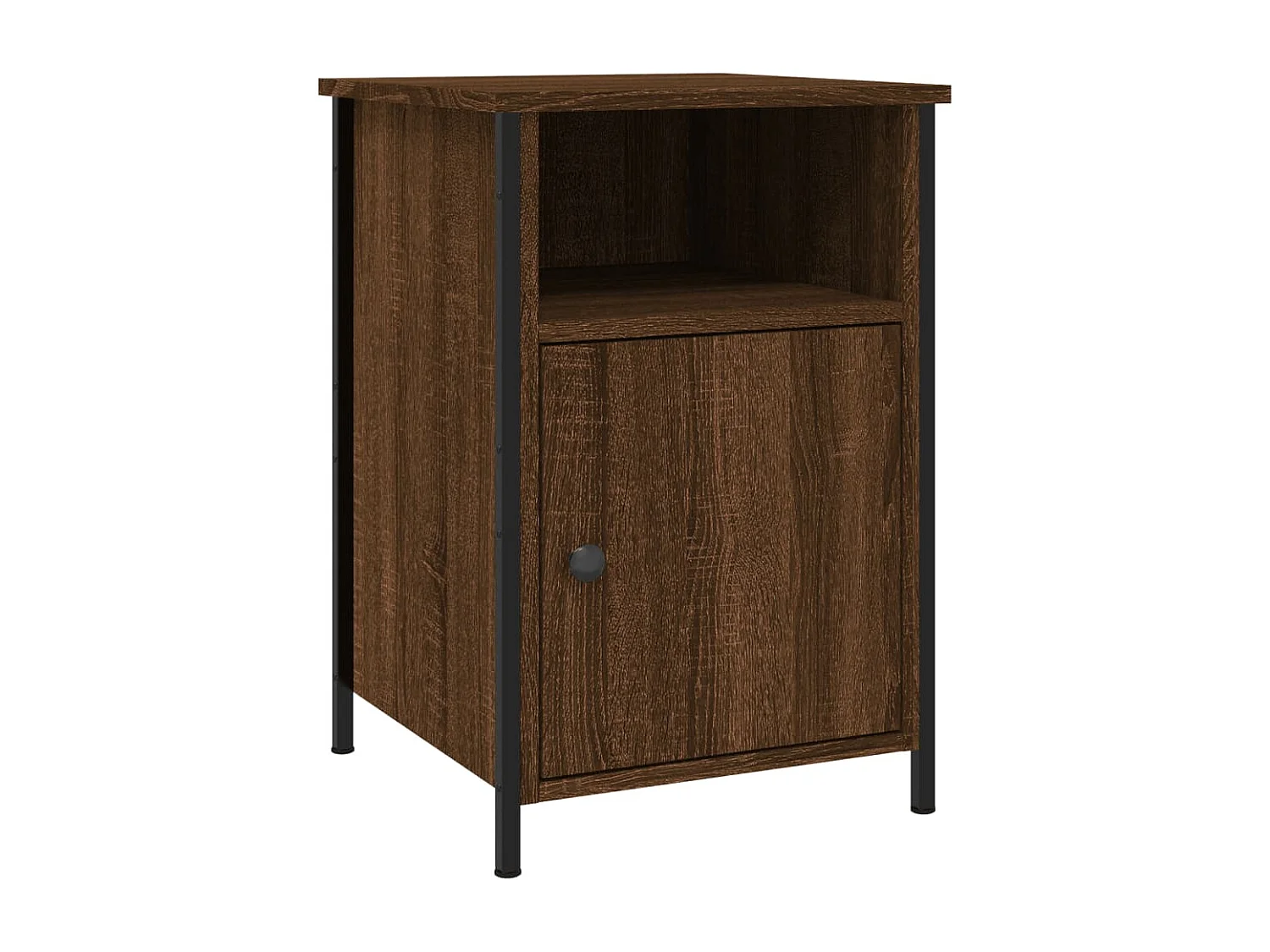 Mesa cabeceira 40x42x60 cm derivados madeira carvalho castanho