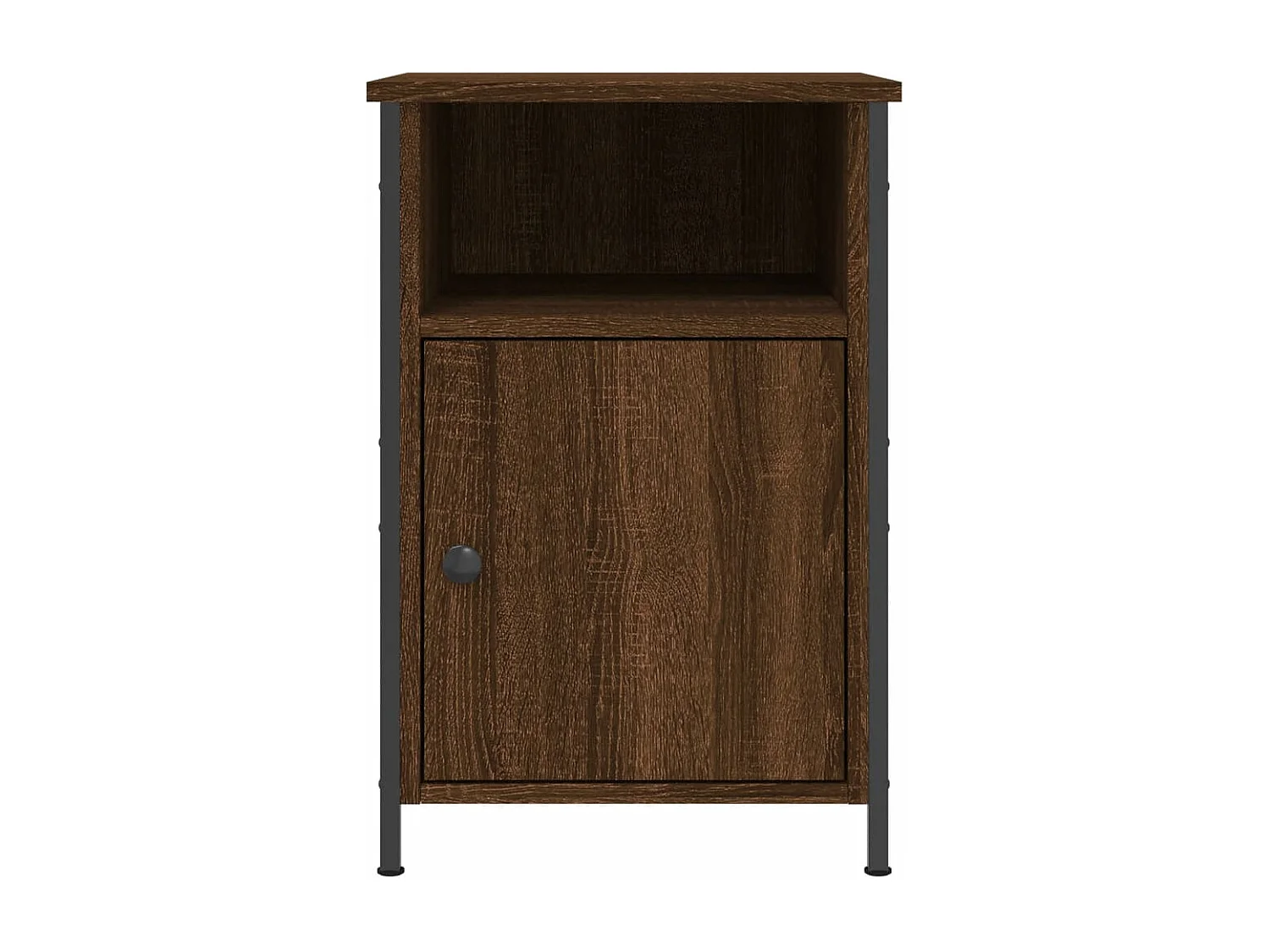 Mesa cabeceira 40x42x60 cm derivados madeira carvalho castanho