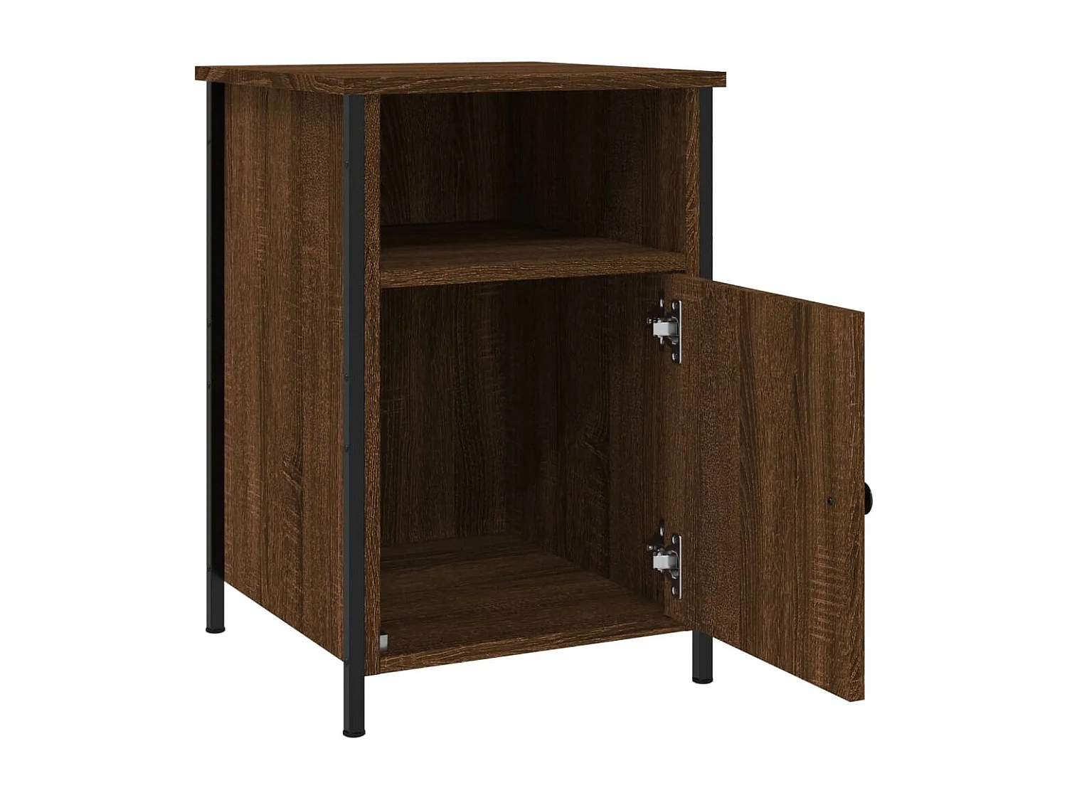 Mesa cabeceira 40x42x60 cm derivados madeira carvalho castanho