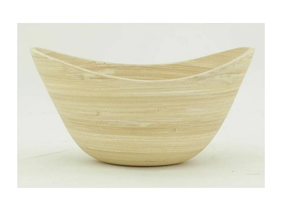 Corbeille ovale en bambou Lot de 2