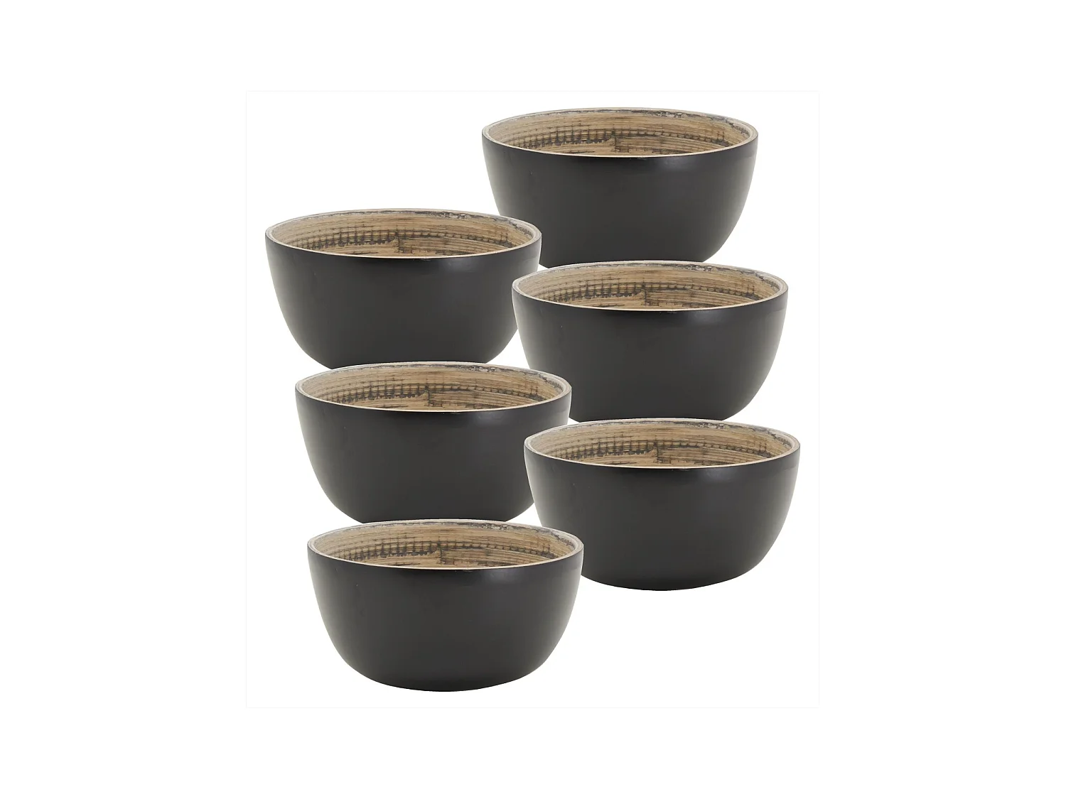 Mini coupelle en bambou Lot de 6