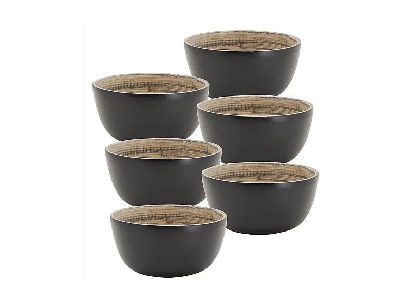 Mini coupelle en bambou Lot de 6