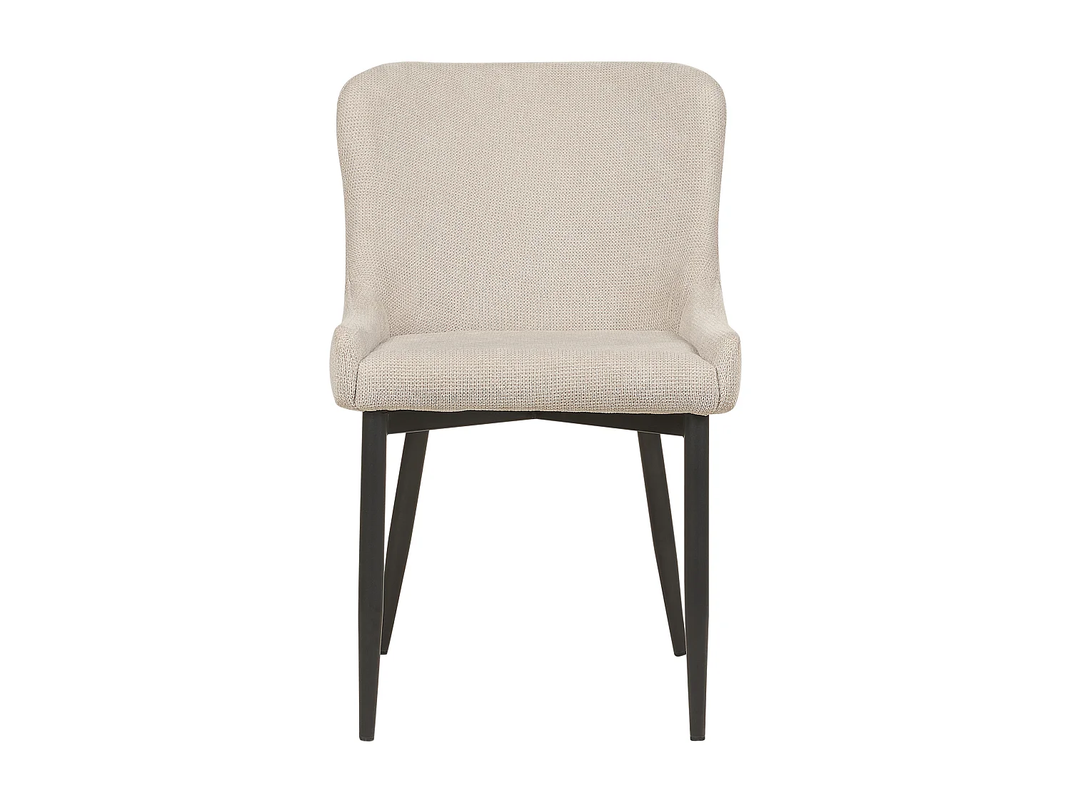 Lot de 2 chaises de salle à manger EVERLY Beige clair