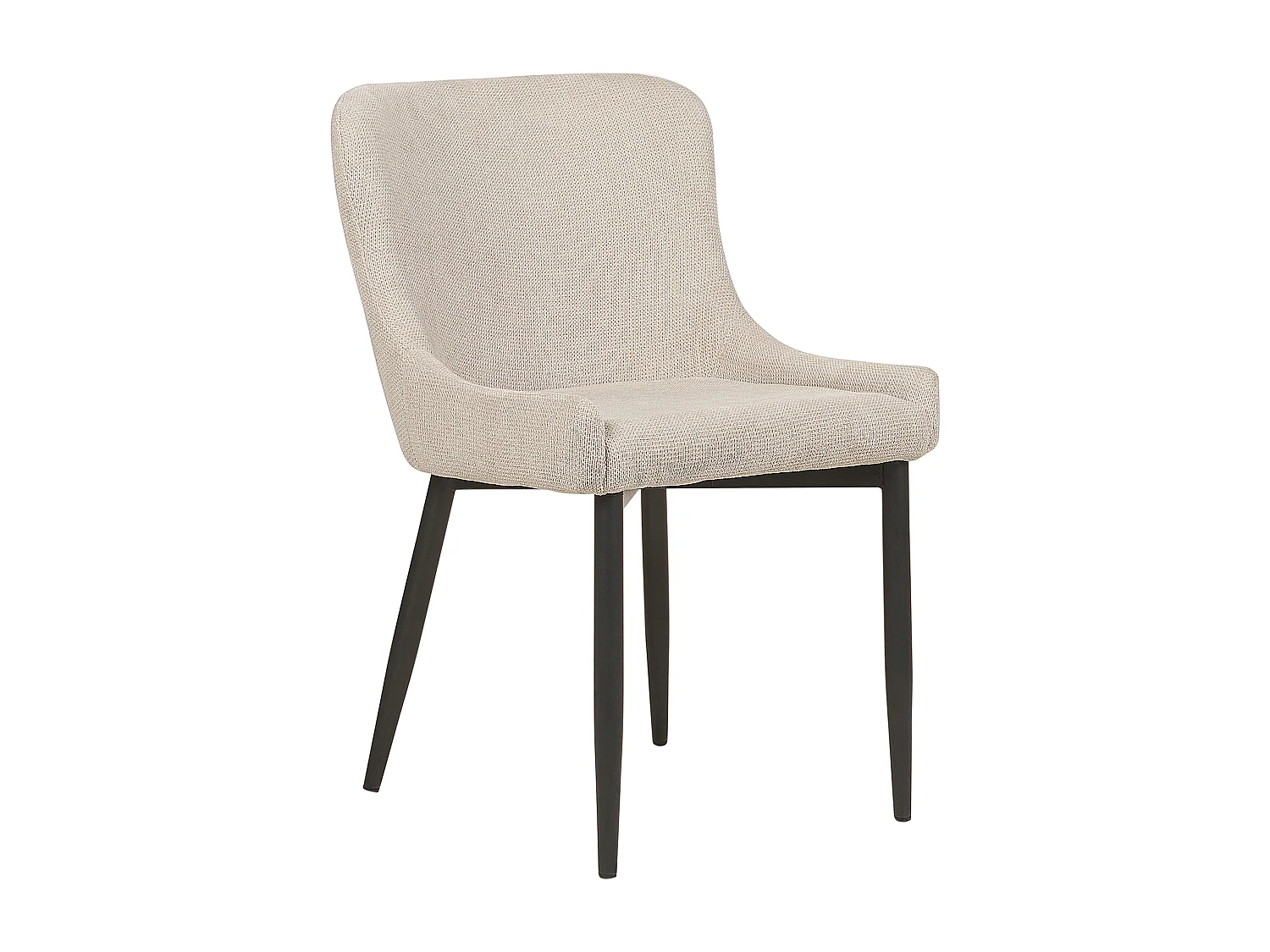 Lot de 2 chaises de salle à manger EVERLY Beige clair