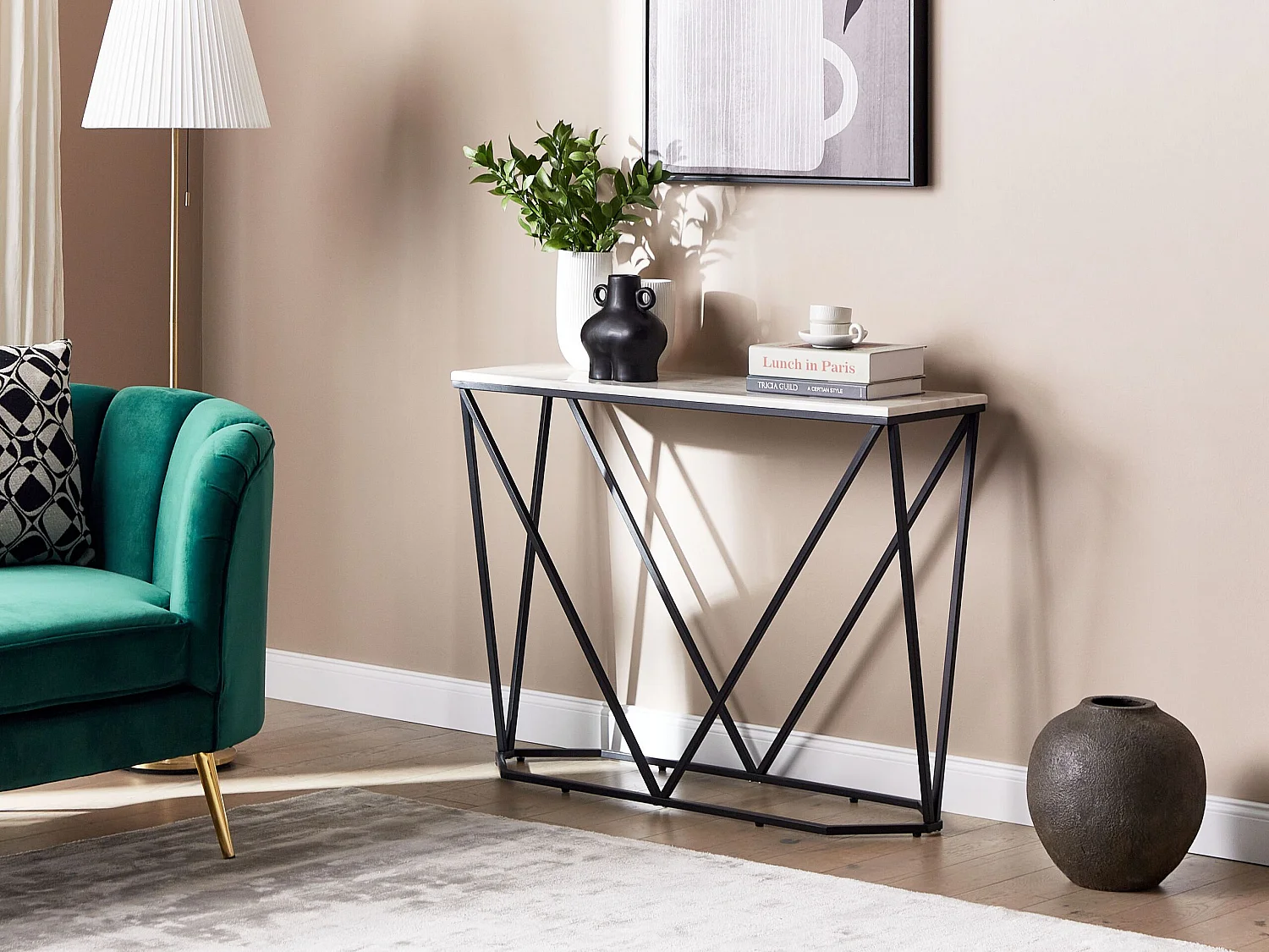 Console HAZEN Marbre/noir