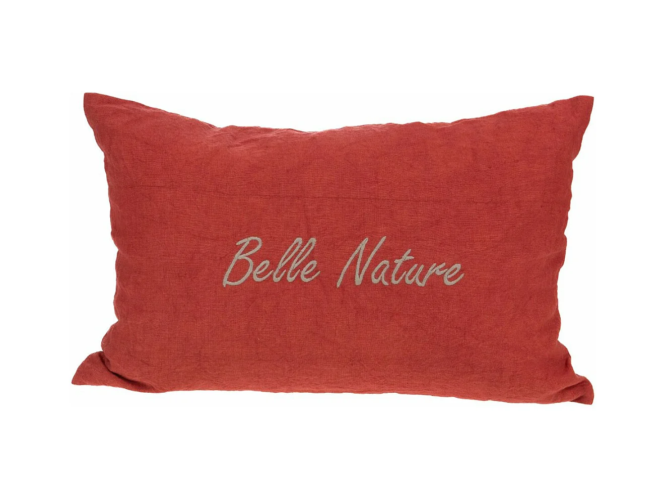 Coussin à message Nature 40 x 60 cm Terracotta