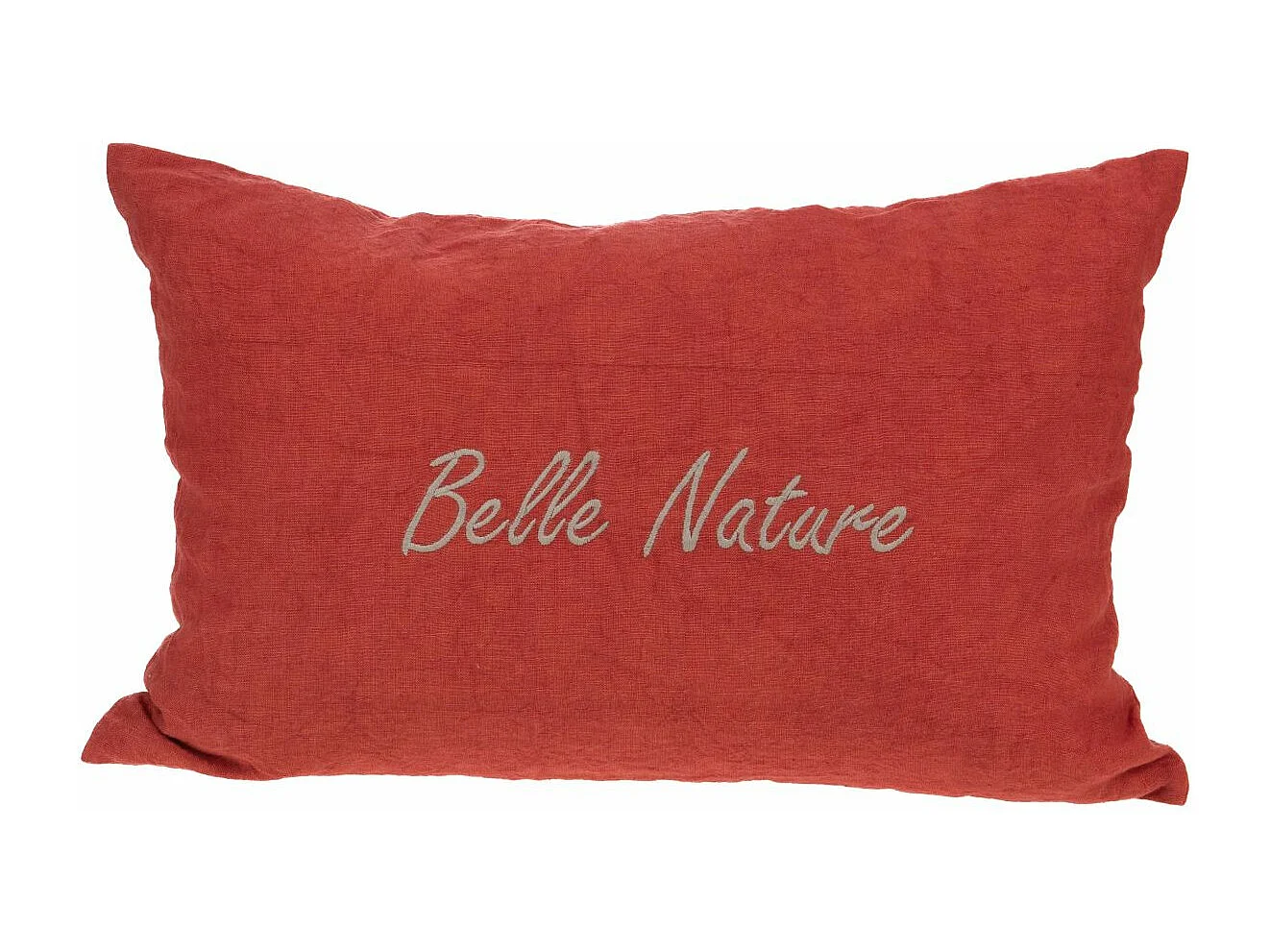 Coussin à message Nature 40 x 60 cm Terracotta