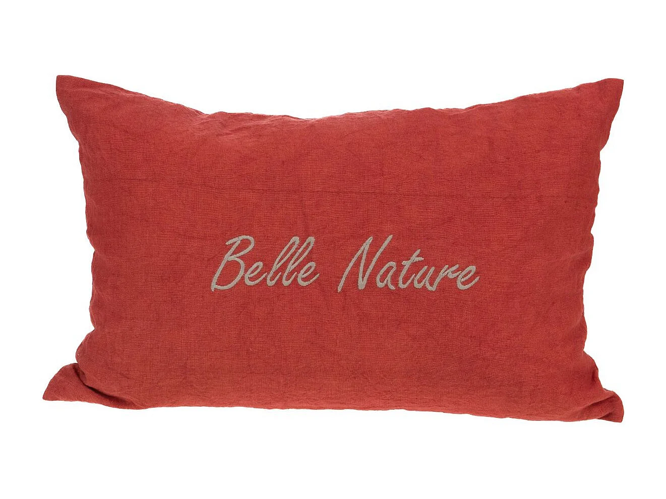 Coussin à message Nature 40 x 60 cm Terracotta