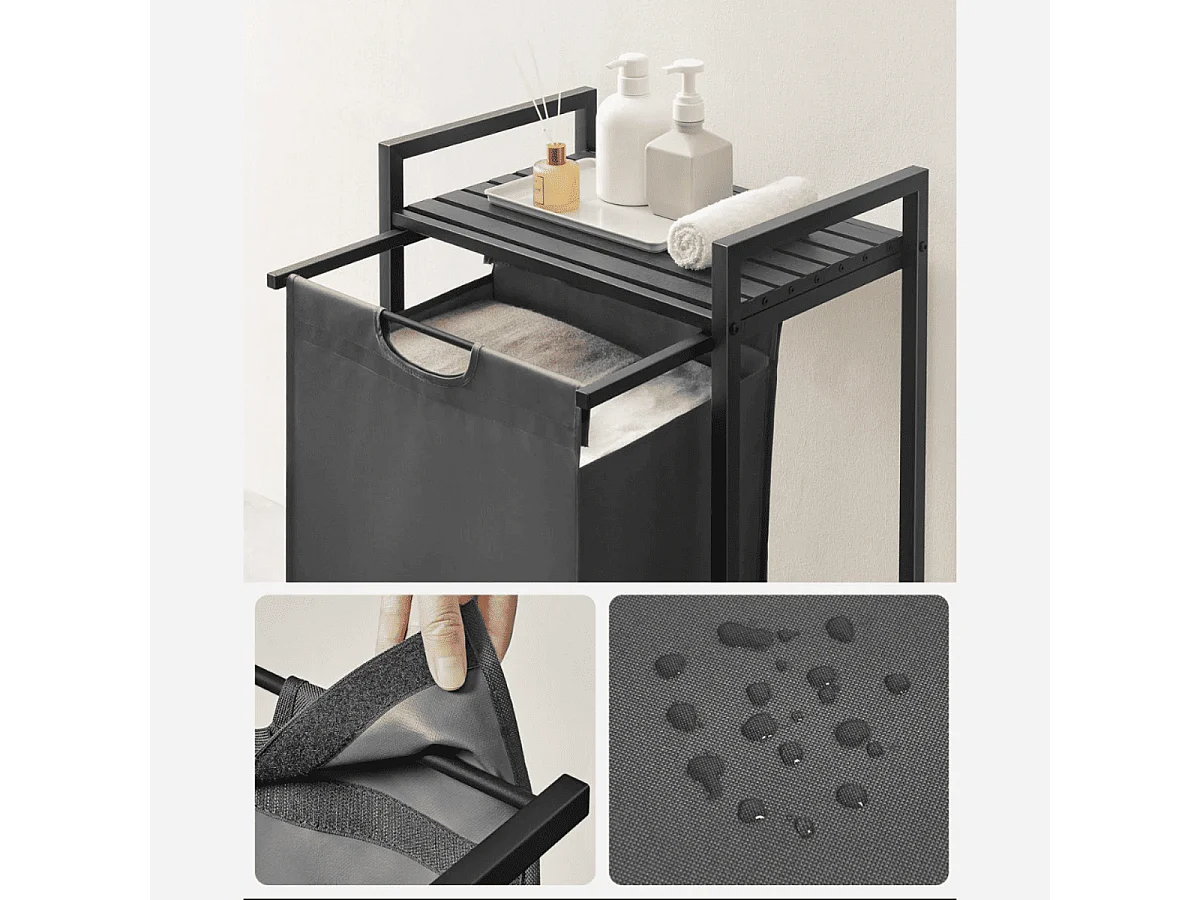 Wasmand 1 uitschuifbaar compartiment - L50 cm