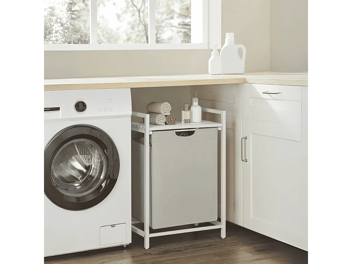 Wasmand 1 uitschuifbaar compartiment - L50 cm