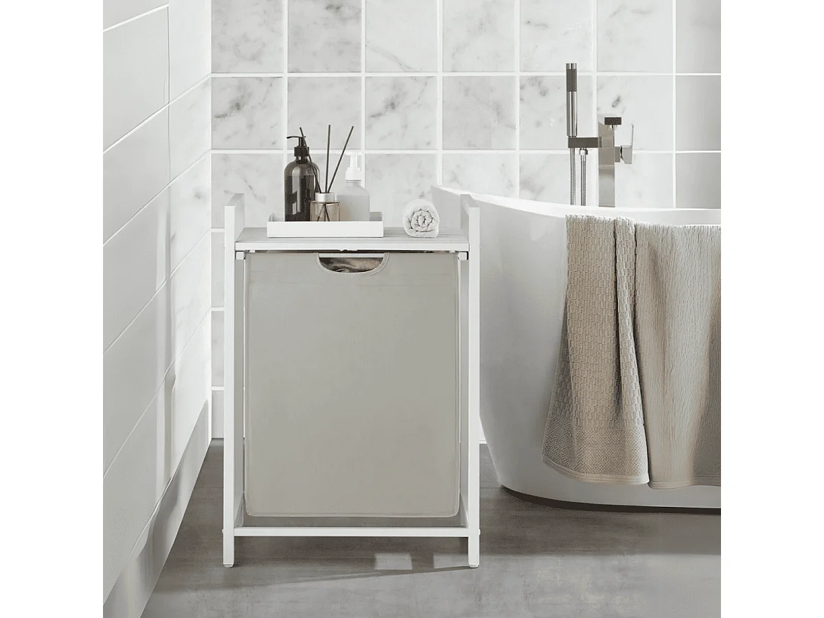 Wasmand 1 uitschuifbaar compartiment - L50 cm