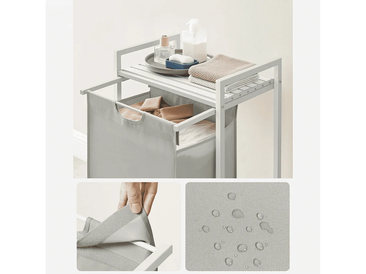 Cesto per biancheria 1 scomparto scorrevole - L50 cm