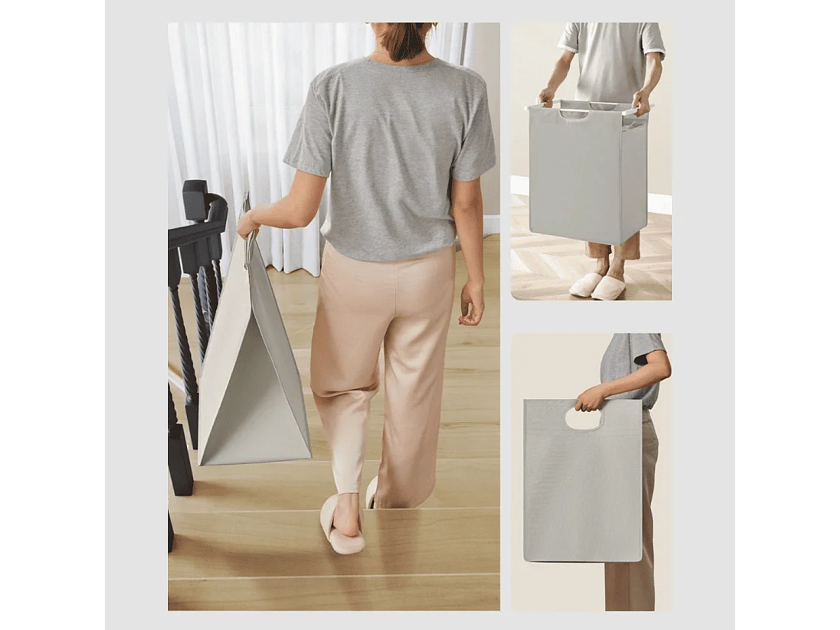 Cesto per biancheria 1 scomparto scorrevole - L50 cm