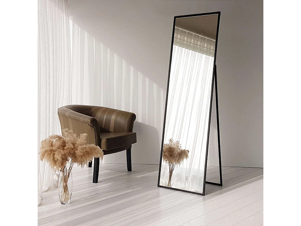 Miroir psyché en métal Noir