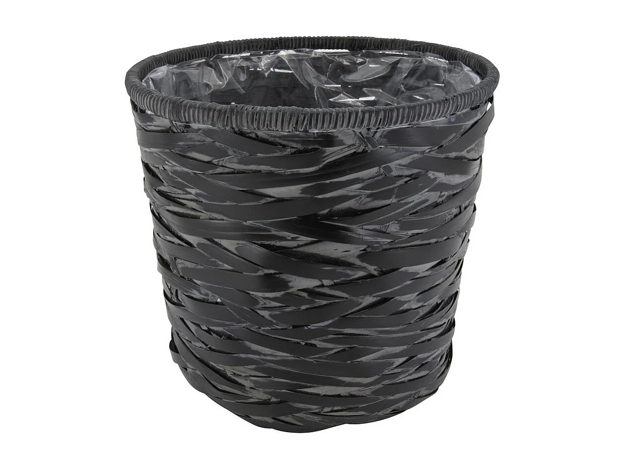 Cache-pot en bambou noir (lot de 4)