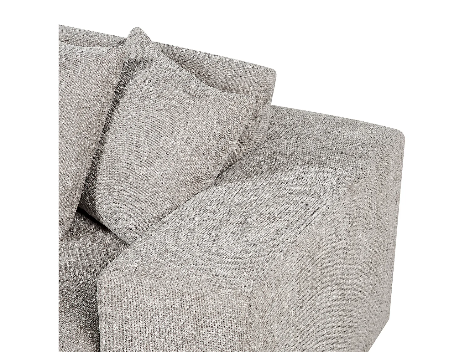 Canapé 3 places GLORVIKA Tissu Taupe