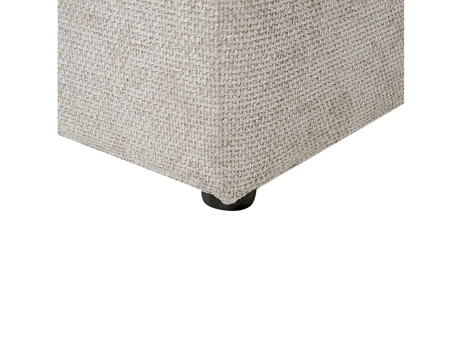 3-Sitzer Sofa Stoffbezug beige taupe mit Armlehnen dicken Kissen Skandi Glorvika