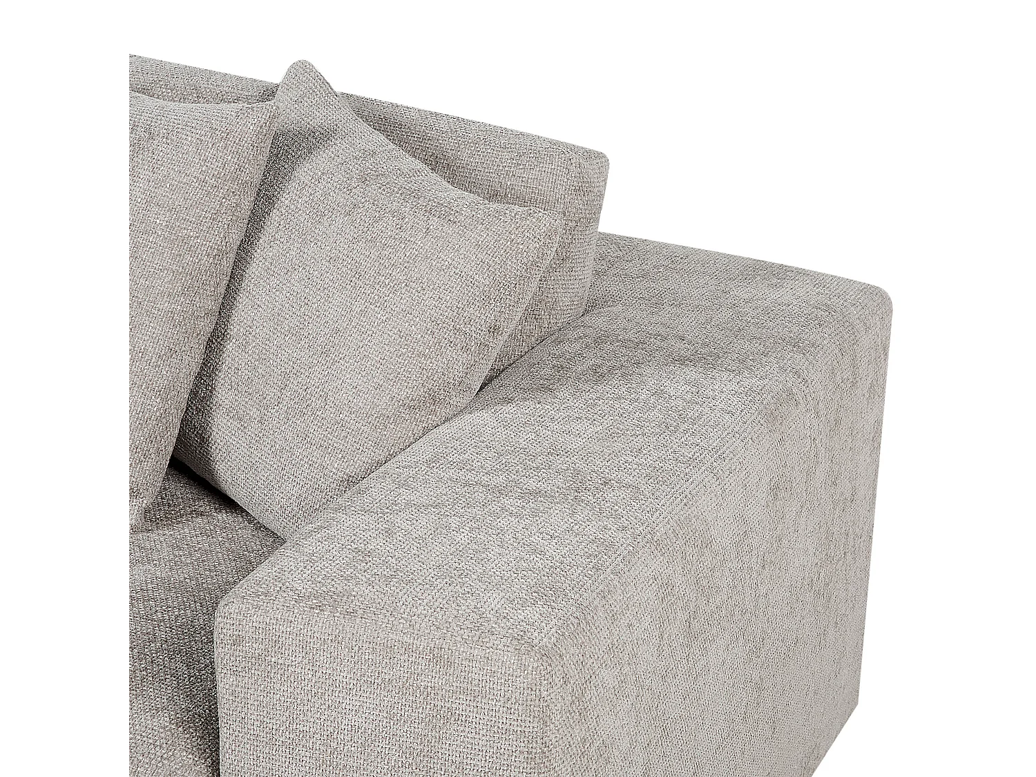 Canapé 3 places GLORVIKA Tissu Taupe