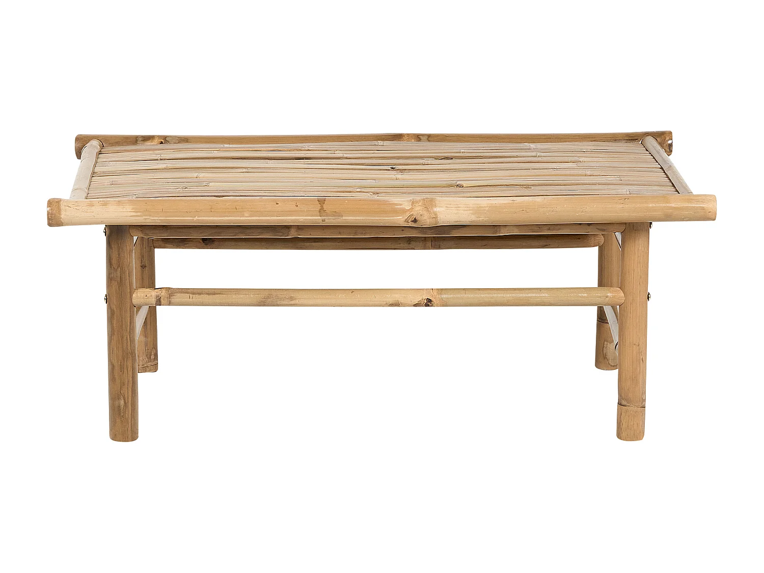 Couchtisch Bambusholz hellbraun rechteckig 80 x 45 cm Indoor & Outdoor Todi