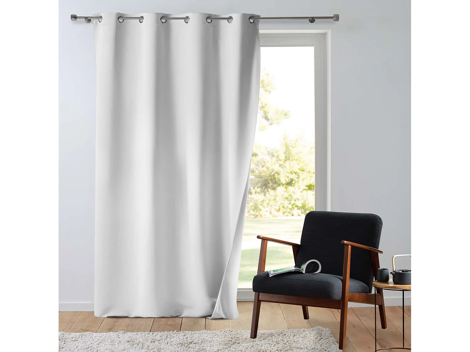 Rideau Isolant Thermique "Micropolar" 135x260cm Blanc