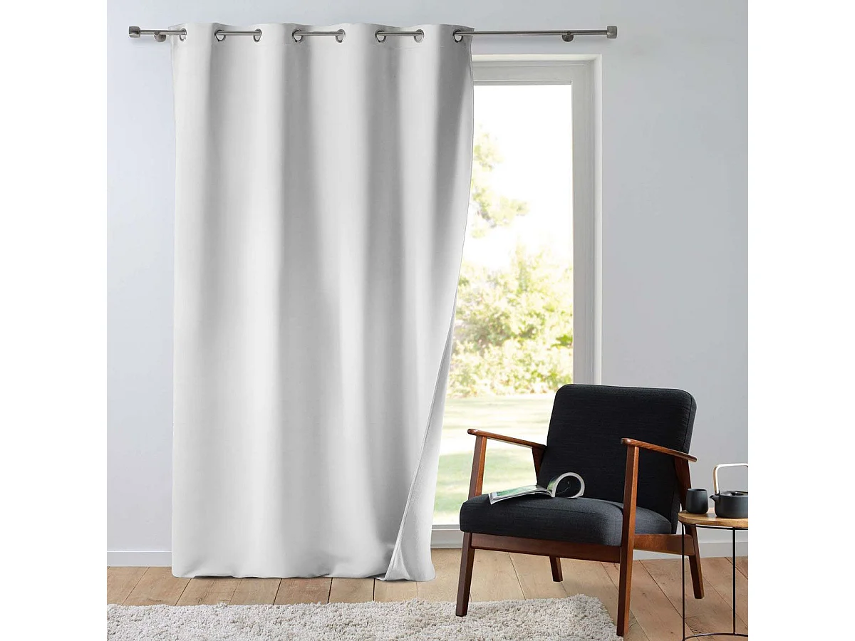 Rideau Isolant Thermique "Micropolar" 135x260cm Blanc
