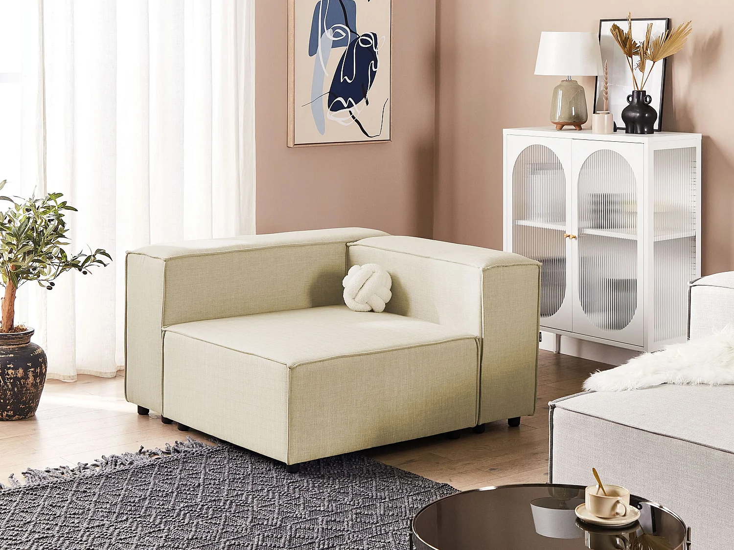 Module d'angle APRICA Lin synthétique Beige