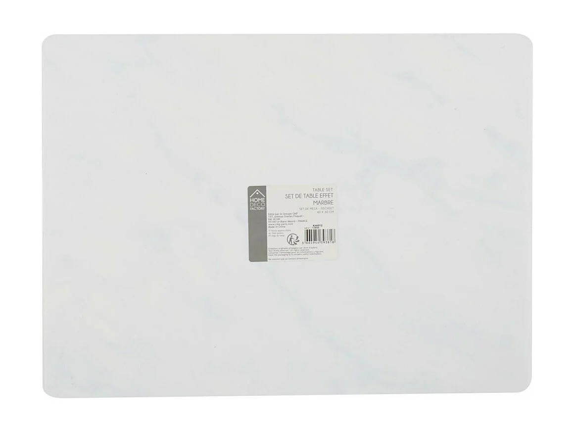 Set de table effet marbre 40 x 30 cm