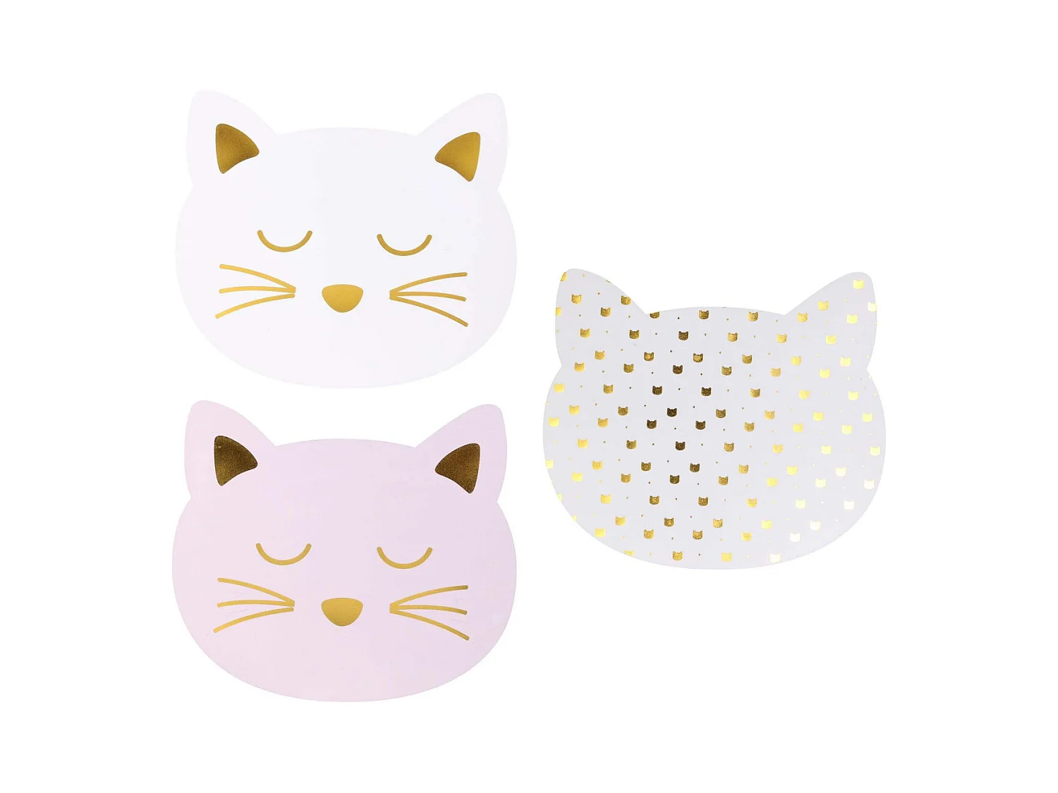 Gatto tovaglietta in PVC (set di 3)