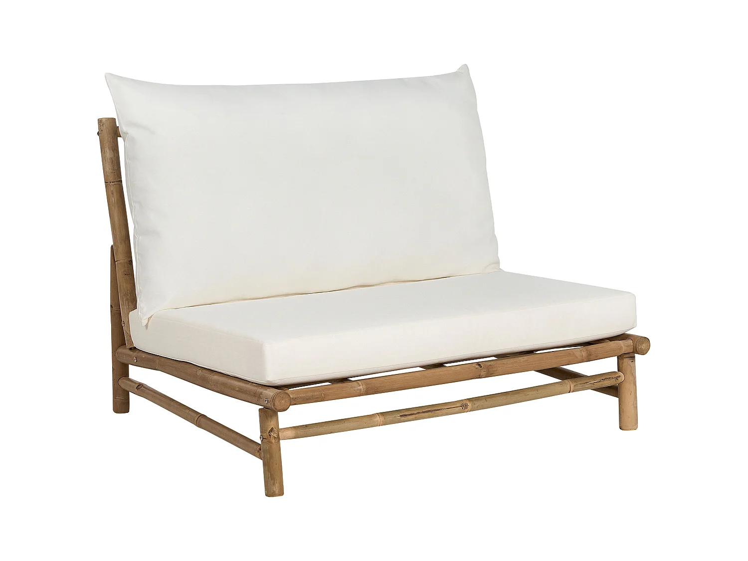 Sedia da giardino TODI Legno di bambù Bianco sporco