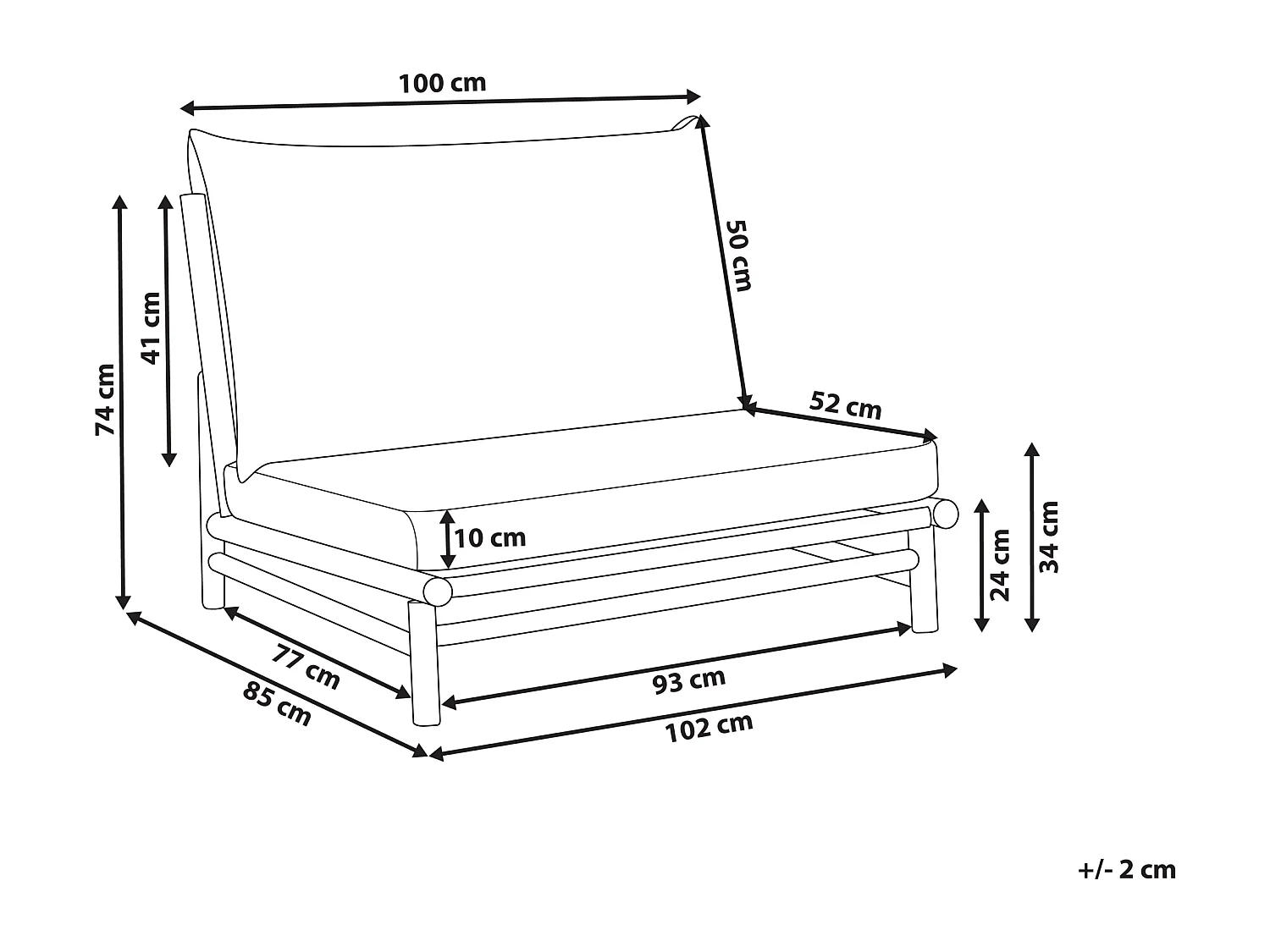 Gartensessel Bambusholz hellbraun Auflagen weiß Indoor & Outdoor Todi