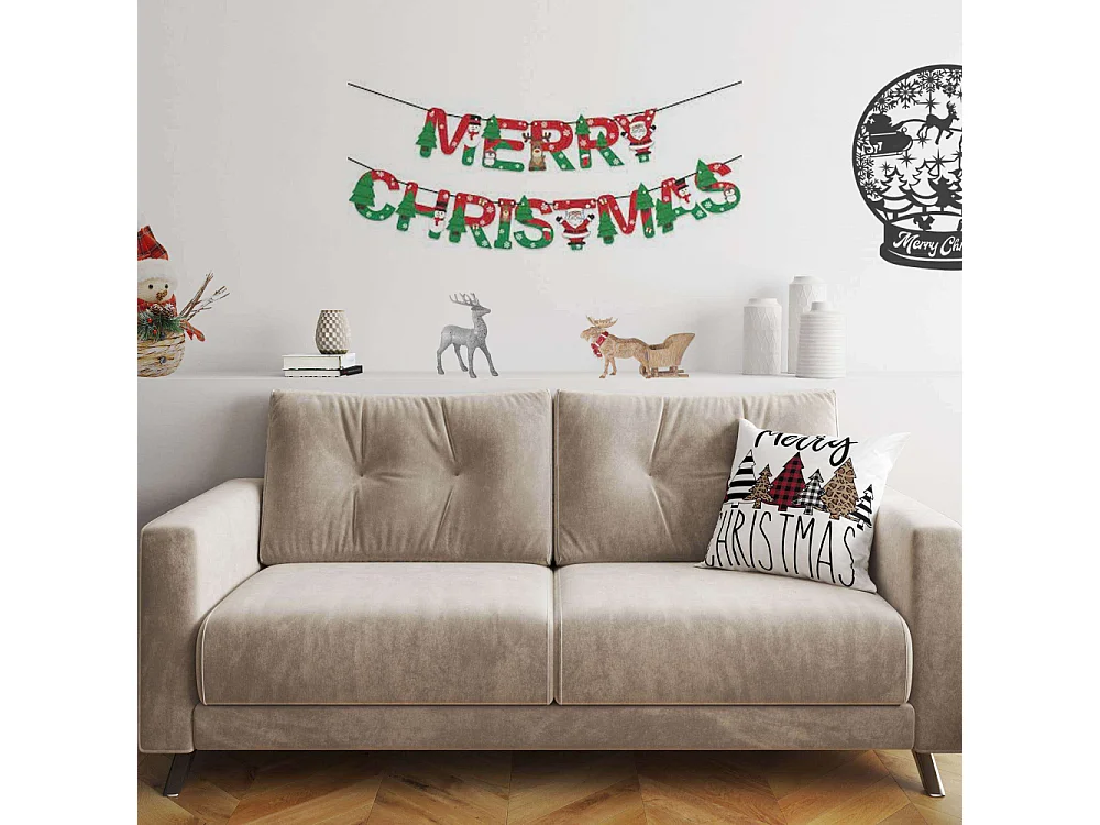 Coussin en coton et polyester Chritsmas Modèle 1