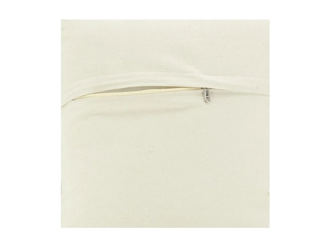 Coussin à fleurs jaune et blanc