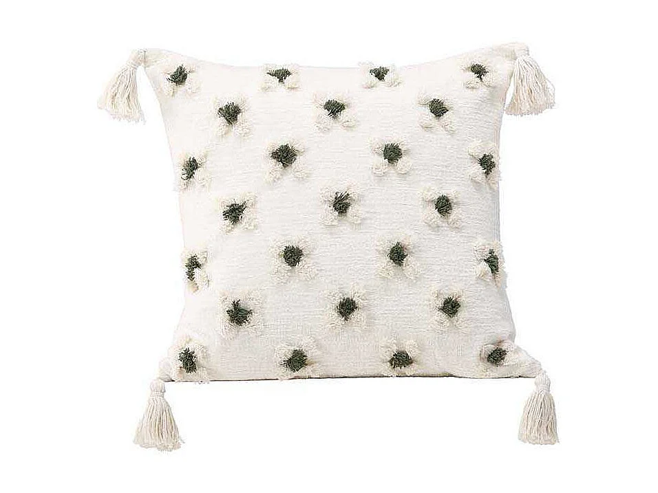 Millie kussensloop 45x45cm wit.