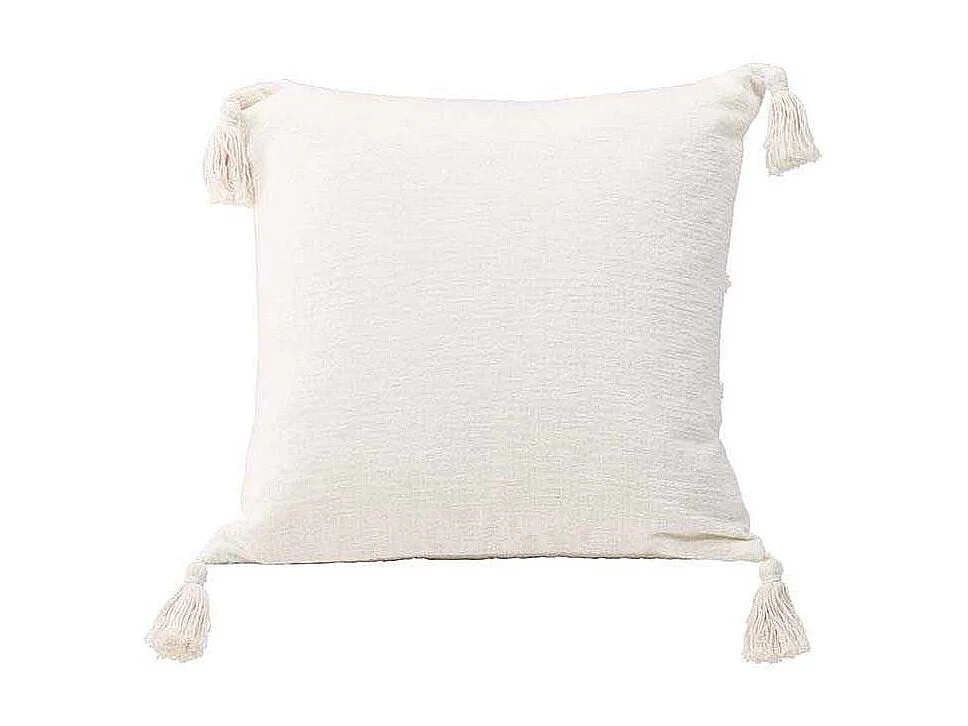 Millie kussensloop 45x45cm wit.